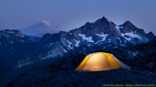 Camping on the hill