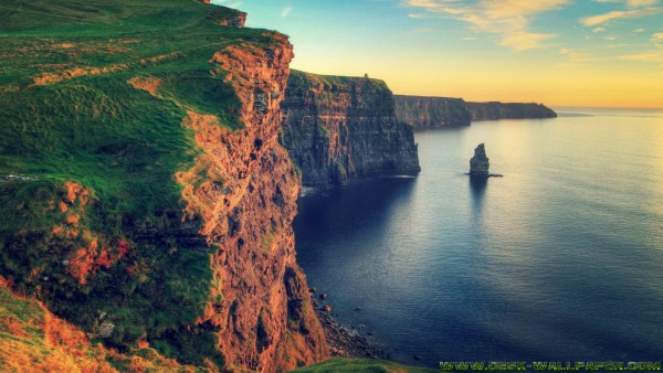 Cliff of moher at the summer