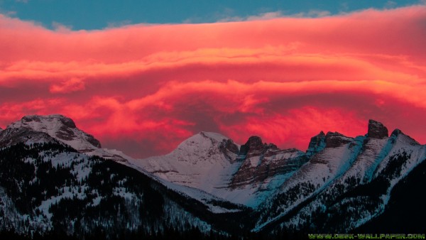 Red clouds