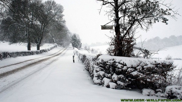 Snowy road