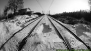 Snowy railway