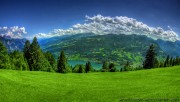 Through a mountain valley