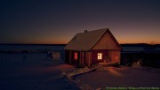 Small house in the winter