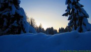 House under snow