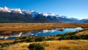 Lake in the mountain foothills