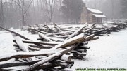 House in the winter