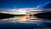 Private dock sunset